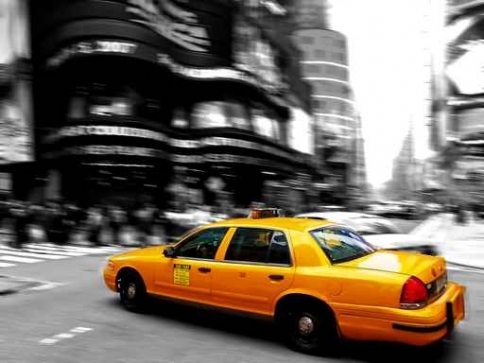 Fototapety PEJZAŻ MIEJSKI taxi 6228-big